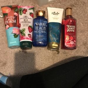 Bath and Body Works lotions and soap
